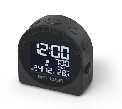 Attēls no Muse Portable Travelling Alarm Clock M-09C Black