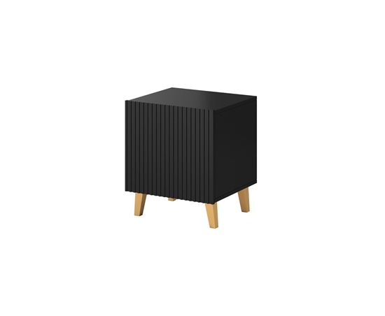 Picture of PAFOS bedside table 2 pcs. 45x40x51 cm matte black