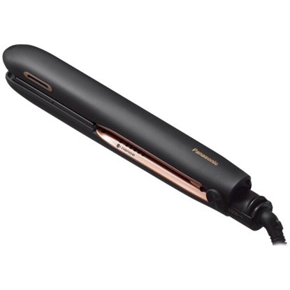 Picture of Panasonic | Ceramic heating system | Hair Straightener | EH-PHS9KK825 Nanoe | Display | W | Temperature (min)  °C | Ionic function | Temperature (max) 230 °C | Number of heating levels 5 | Black/Gold | Warranty 24 month(s)
