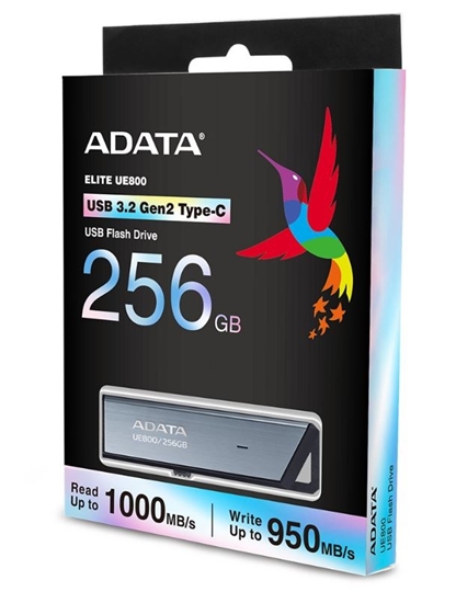 Picture of MEMORY DRIVE FLASH USB-C 256GB/SILV AELI-UE800-256G-CSG ADATA