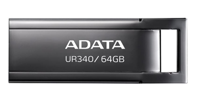 Attēls no ADATA USB 3.2 UR340  black  64GB AROY-UR340-64GBK
