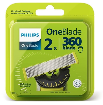 Attēls no Philips QP420/50 OneBlade 360 flex blade , 2 pack