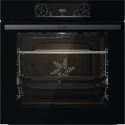 Picture of Gorenje | BOS6737E13BG | Oven | 77 L | Multifunctional | EcoClean | Mechanical control | Steam function | Yes | Height 59.5 cm | Width 59.5 cm | Black