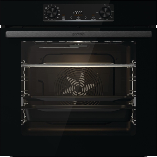 Изображение Gorenje | BOS6737E13BG | Oven | 77 L | Multifunctional | EcoClean | Mechanical control | Steam function | Yes | Height 59.5 cm | Width 59.5 cm | Black