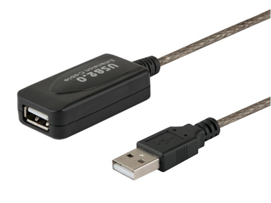 Изображение Kabel USB Savio USB-A - USB-A 5 m Czarny (SAVIO CL-76)