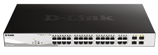 Изображение D-Link DGS-1210-24P Vadīts L2 Gigabit Ethernet (10/100/1000) Power over Ethernet (PoE) Melns
