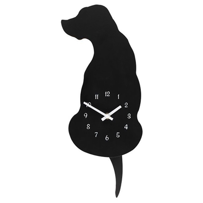 Изображение Pulkstenis sienas 4Living dog melns