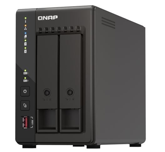 Picture of QNAP TS-253E NAS Tower Ethernet LAN Black J6412