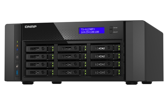 Picture of QNAP TS-h1290FX NAS Tower Ethernet LAN Black 7302P