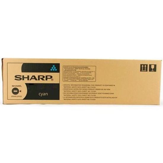 Picture of Sharp MX-61GT-CB (MX61GTCB) Toner Cartridge, Cyan