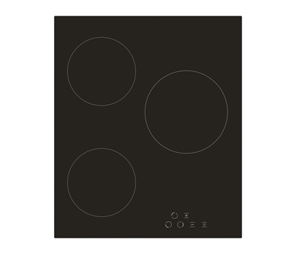 Attēls no Simfer | H4.030.DECSP | Hob | Vitroceramic | Number of burners/cooking zones 3 | Touch | Black