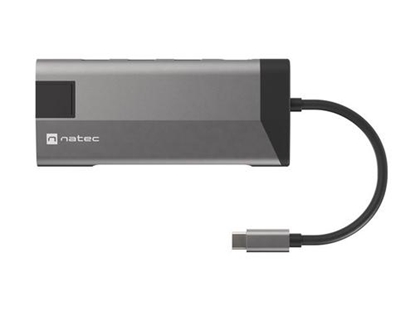 Attēls no Stacja dokująca Multiport Fowler Plus USB-C PD, 3x USB 3.0, HDMI 4K, RJ45, SD, micro SD 