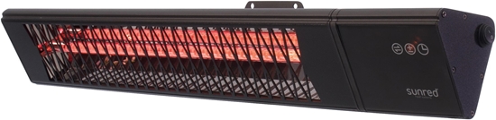 Picture of SUNRED | Heater | PRO25W-SMART, Triangle Dark Smart Wall | Infrared | 2500 W | Number of power levels | Suitable for rooms up to  m² | Black | IP55