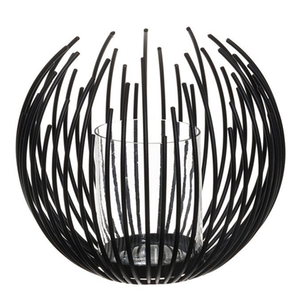 Изображение Svečturis 4Living Oksa 17x18cm melns