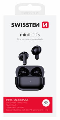 Изображение Swissten TWS Mini Podss Bluetooth Stereo Earbuds with Microphone