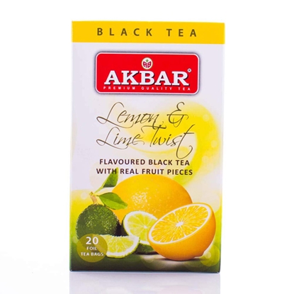 Attēls no Tēja melnā Akbar Lemon&Lime Twist envelope 20x2g