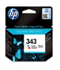 Изображение HP 343 3-Color Ink Cartridge, 260 pages, for HP Photosmart 325, 375, Officejet 6210, DeskJet 5740,5740xi