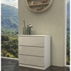 Picture of Topeshop M3 BIEL POŁYSK chest of drawers