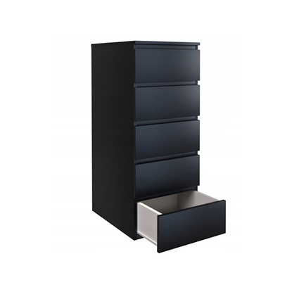 Attēls no Topeshop W5 CZERŃ chest of drawers