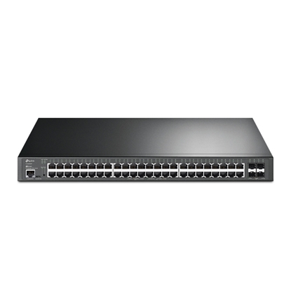 Picture of TP-Link JetStream 48-Port Gigabit and 4-Port 10GE SFP+ L2+ Managed Switch with 48-Port PoE+
