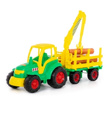 Изображение Traktors lielais "Champion" ar piekabi baļķvedēju 67,5 cm PL8229