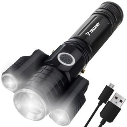 Picture of Trizand T6 Flashlight with battery / 600mAh / ZOOM / 300lm