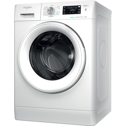 Picture of WHIRLPOOL Washing machine FFB 8258 WV EE, 8 kg, 1200 rpm, Energy class B, Depth 63 cm, Steam refresh
