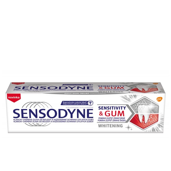Picture of Zobu pasta Sensodyne Sensitivity & Gum Whitening, 75ml