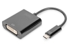 Изображение DIGITUS Adapter USB TypC -> DVI 10cm schwarz