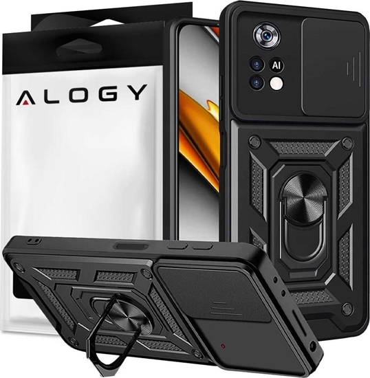 Picture of Alogy Alogy Etui na telefon Camshield Stand Ring z osonk na aparat do Xiaomi Poco X4 Pro 5G uniwersalny