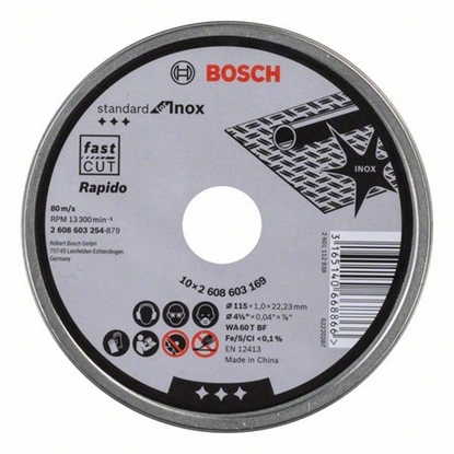 Изображение Bosch 2 608 603 254 angle grinder accessory Cutting disc