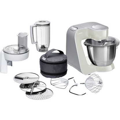 Attēls no Bosch MUM58L20 food processor 1000 W 3.9 L Grey, Stainless steel, White