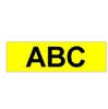 Picture of Brother Gloss Laminated Labelling Tape - 6mm, Black/Yellow label-making tape TX