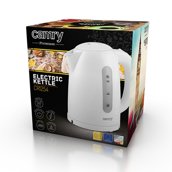 Изображение Camry CR 1254W electric kettle 1.7 L White 2200 W