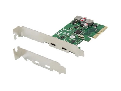 Picture of Conceptronic EMRICK 2-Port USB 3.2 Gen 2 Type-C PCIe Card, self-powered
