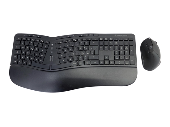Picture of Conceptronic ORAZIO ERGO Wireless Ergonomic Keyboard & Mouse Kit, Italian layout