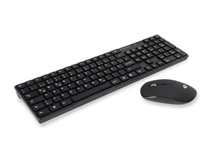 Attēls no Conceptronic ORAZIO01DE keyboard Mouse included RF Wireless QWERTY German Black