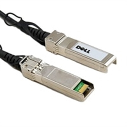 Picture of DELL 470-ABQE fibre optic cable 3 m QSFP28 Black, Stainless steel
