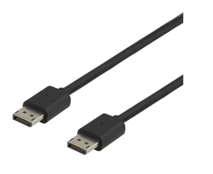 Изображение Kabel Deltaco DisplayPort - DisplayPort 1m czarny (DP8K-1010)