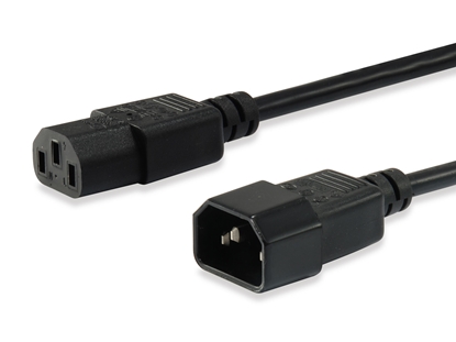 Attēls no Equip 112101 power cable Black 3 m C13 coupler C14 coupler
