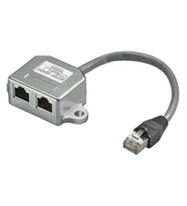 Изображение Goobay T-Adapter, RJ45 - 2xRJ45, CAT5 (68908)