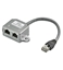 Picture of Goobay T-Adapter, RJ45 - 2xRJ45, CAT5 (68908)