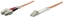 Attēls no Intellinet Fiber Optic Patch Cable, OM1, LC/SC, 1m, Orange, Duplex, Multimode, 62.5/125 µm, LSZH, Fibre, Lifetime Warranty, Polybag