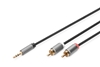 Изображение Kabel adapter audio MiniJack/Cinch Stereo Typ 3.5mm/2xRCA M/M nylon 1,8m