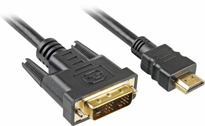 Attēls no Kabel Sharkoon HDMI - DVI-D 3m czarny (4044951009060)