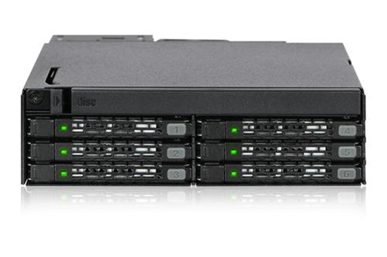 Picture of Kiesze Icy Dock 6x 2.5" SAS/SATA + Ultra Slim ODD ToughArmor (MB606SPO-B)