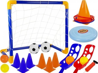 Изображение Lean Sport Zestaw Gier Sportowych Zrcznociowe Pika Nona Bramka Frisbee