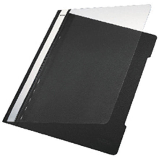 Picture of Leitz Standard Plastic File Black A4 PVC (25) report cover
