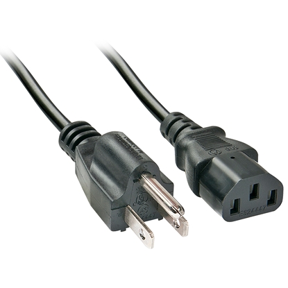 Изображение Lindy 2m US 3 Pin to C13 Mains Cable, low lead
