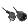 Picture of Lindy 30245 power extension 5 m 2 AC outlet(s) Indoor Black